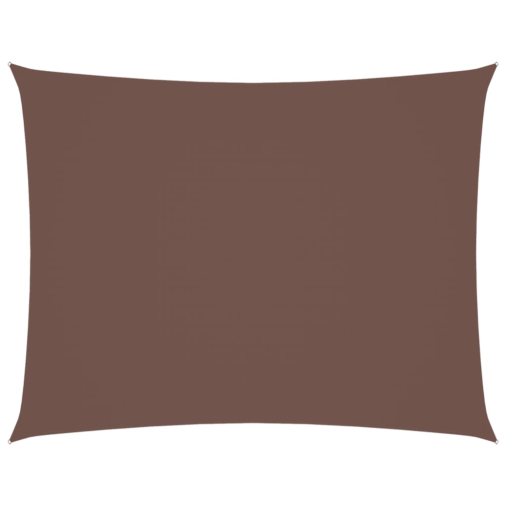 Sonnensegel Oxford-Gewebe Rechteckig 5x6 m Braun