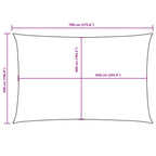 Sonnensegel Oxford-Gewebe Rechteckig 5x7 m Braun