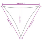 Sonnensegel Oxford-Gewebe Dreieckig 3x3x3 m Braun