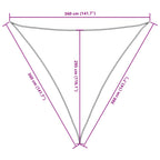 Sonnensegel Oxford-Gewebe Dreieckig 3,6x3,6x3,6 m Braun