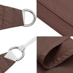 Sonnensegel Oxford-Gewebe Dreieckig 3x4x4 m Braun