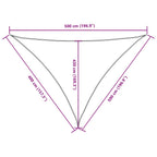 Sonnensegel Oxford-Gewebe Dreieckig 4x5x5 m Braun