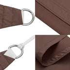Sonnensegel Oxford-Gewebe Dreieckig 5x5x6 m Braun
