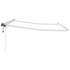 Markisenrahmen mit LED-Lichtleisten Weiß 300 x 250 cm Aluminium