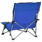Klappbare Strandstühle 2 Stk. Blau Stoff