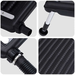 vidaXL Gebogenes Solar-Heizpaneel für Pool 110x65 cm