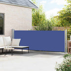 Seitenmarkise Ausziehbar 140x600 cm Blau