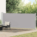 Seitenmarkise Ausziehbar 600x160 cm Grau