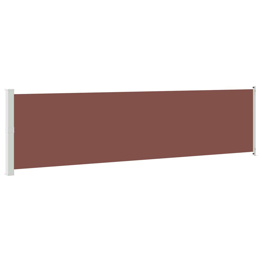 Seitenmarkise Ausziehbar 600x160 cm Braun