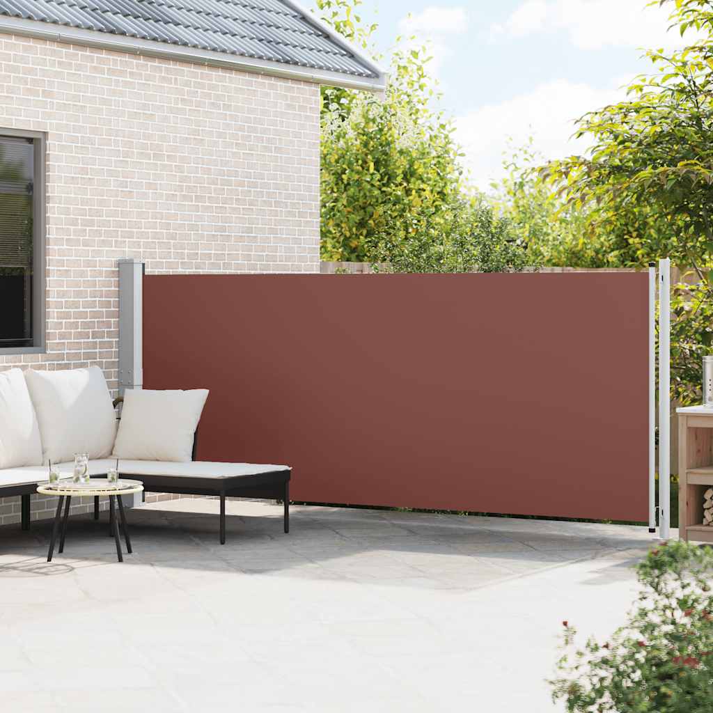 Seitenmarkise Ausziehbar 600x160 cm Braun