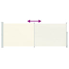 Seitenmarkise Ausziehbar 180x500 cm Creme