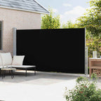 Seitenmarkise Ausziehbar 200x500 cm Schwarz