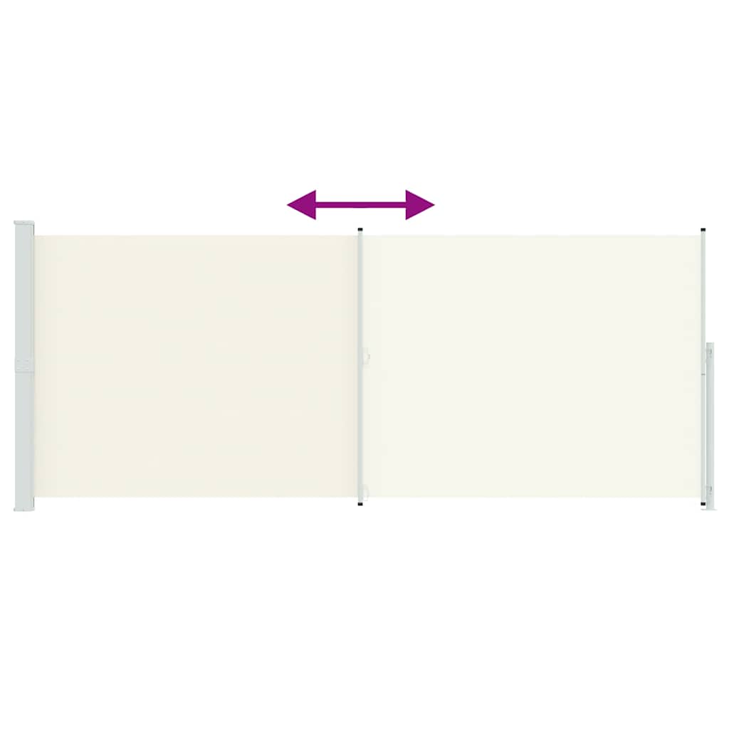 Seitenmarkise Ausziehbar 200x500 cm Creme