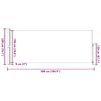 Seitenmarkise Ausziehbar 200x500 cm Creme