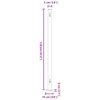 Seitenmarkise Ausziehbar 200x500 cm Creme