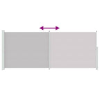 Seitenmarkise Ausziehbar 200x500 cm Grau