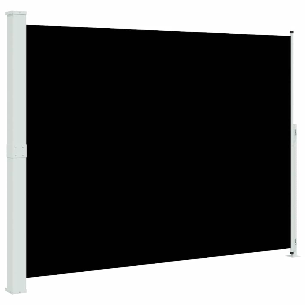 Seitenmarkise Ausziehbar 220x300 cm Schwarz