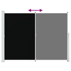 Seitenmarkise Ausziehbar 220x300 cm Schwarz