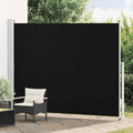 Seitenmarkise Ausziehbar 220x300 cm Schwarz