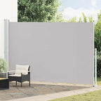 Seitenmarkise Ausziehbar 220x500 cm Grau
