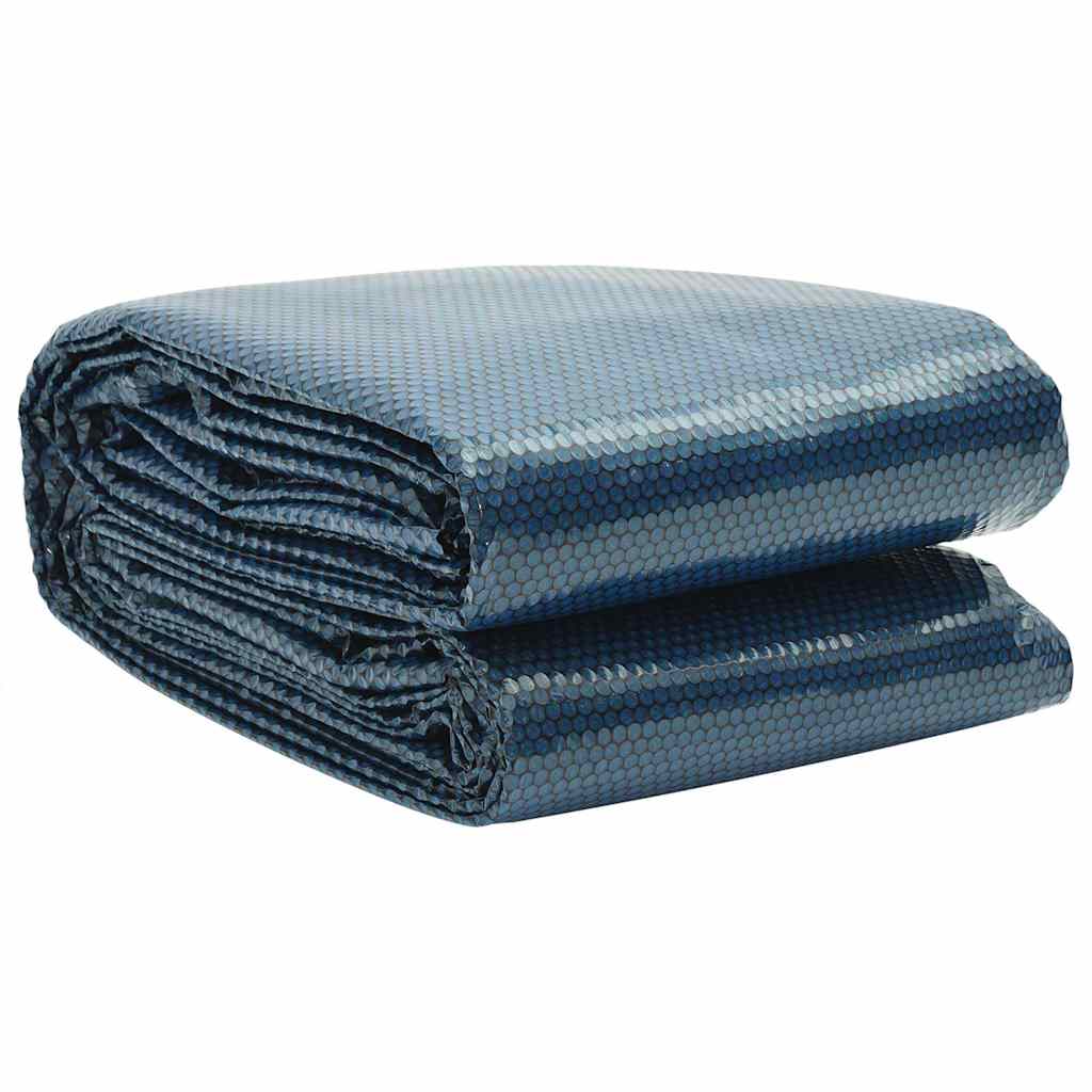 vidaXL Treibende Pool-Solarplane PE 210 cm Schwarz und Blau