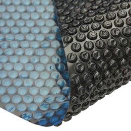 vidaXL Treibende Pool-Solarplane PE 450x220 cm Schwarz und Blau