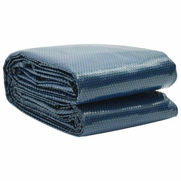 vidaXL Treibende Pool-Solarplane PE 488x244 cm Schwarz und Blau