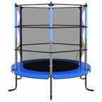 Trampolin mit Sicherheitsnetz Rund 140x160 cm Blau