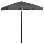 Strandschirm Anthrazit 180x120 cm