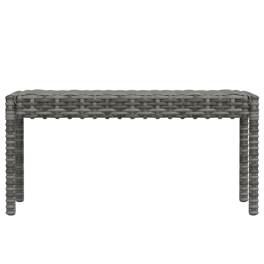 6-tlg. Garten-Lounge-Set mit Kissen Poly Rattan Grau