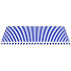 Markisenbespannung Blau und Weiß 6x3,5 m