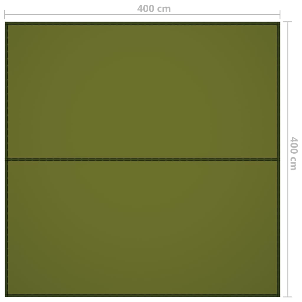 Outdoor-Tarp 4x4 m Grün