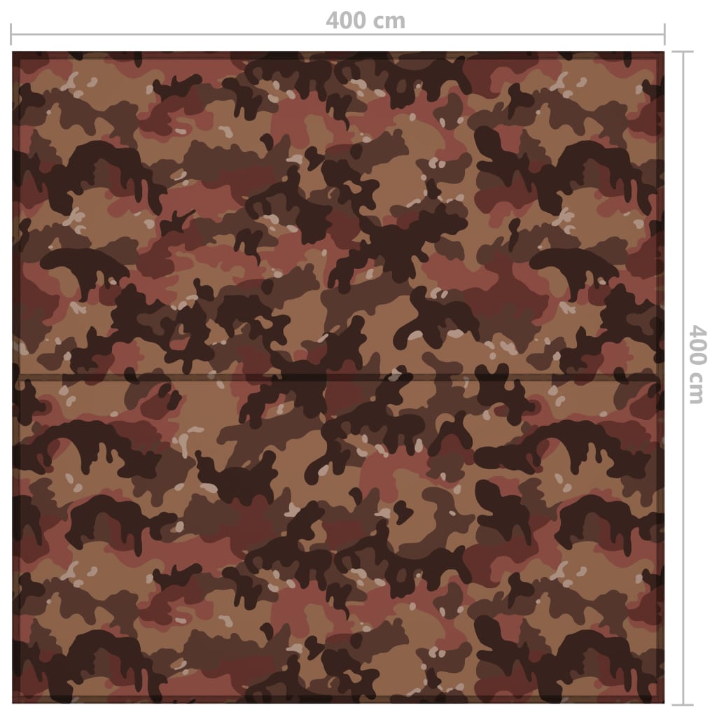 Outdoor-Tarp 4x4 m Camouflage