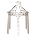 Gartenpavillon Antik-Braun 400x258x378 cm Eisen