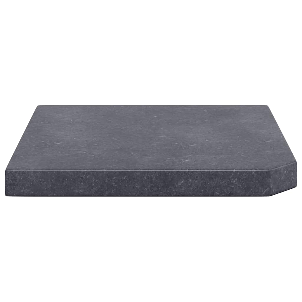 Sonnenschirm-Gewichtsplatte Schwarz Granit Quadratisch 25 kg