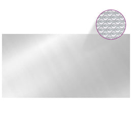 vidaXL Poolabdeckung Silbern 549x274 cm PE