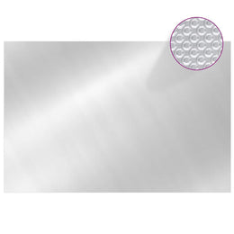 vidaXL Rechteckige Poolabdeckung 600x400 cm PE Silbern