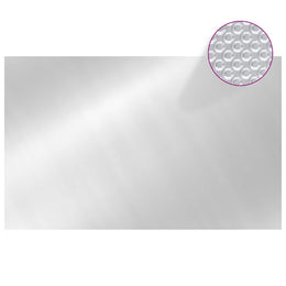 vidaXL Rechteckige Poolabdeckung 800x500 cm PE Silbern