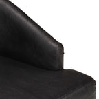 Esszimmerstühle 6 Stk. Schwarz Echtes Ziegenleder