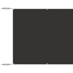 Senkrechtmarkise Anthrazit 180x1200 cm Oxford-Gewebe