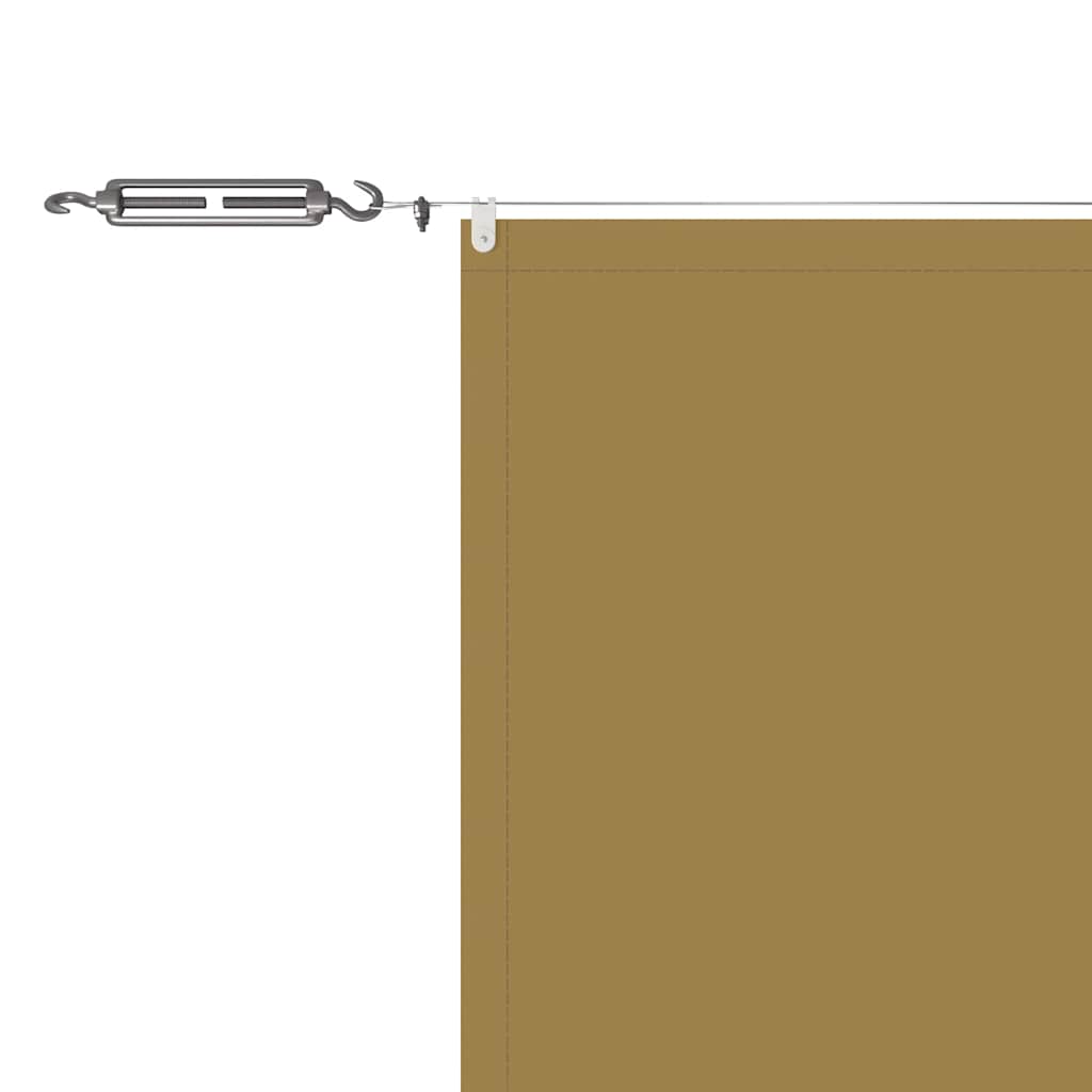 Senkrechtmarkise Beige 60x600 cm Oxford-Gewebe