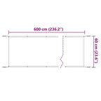 Senkrechtmarkise Beige 60x600 cm Oxford-Gewebe
