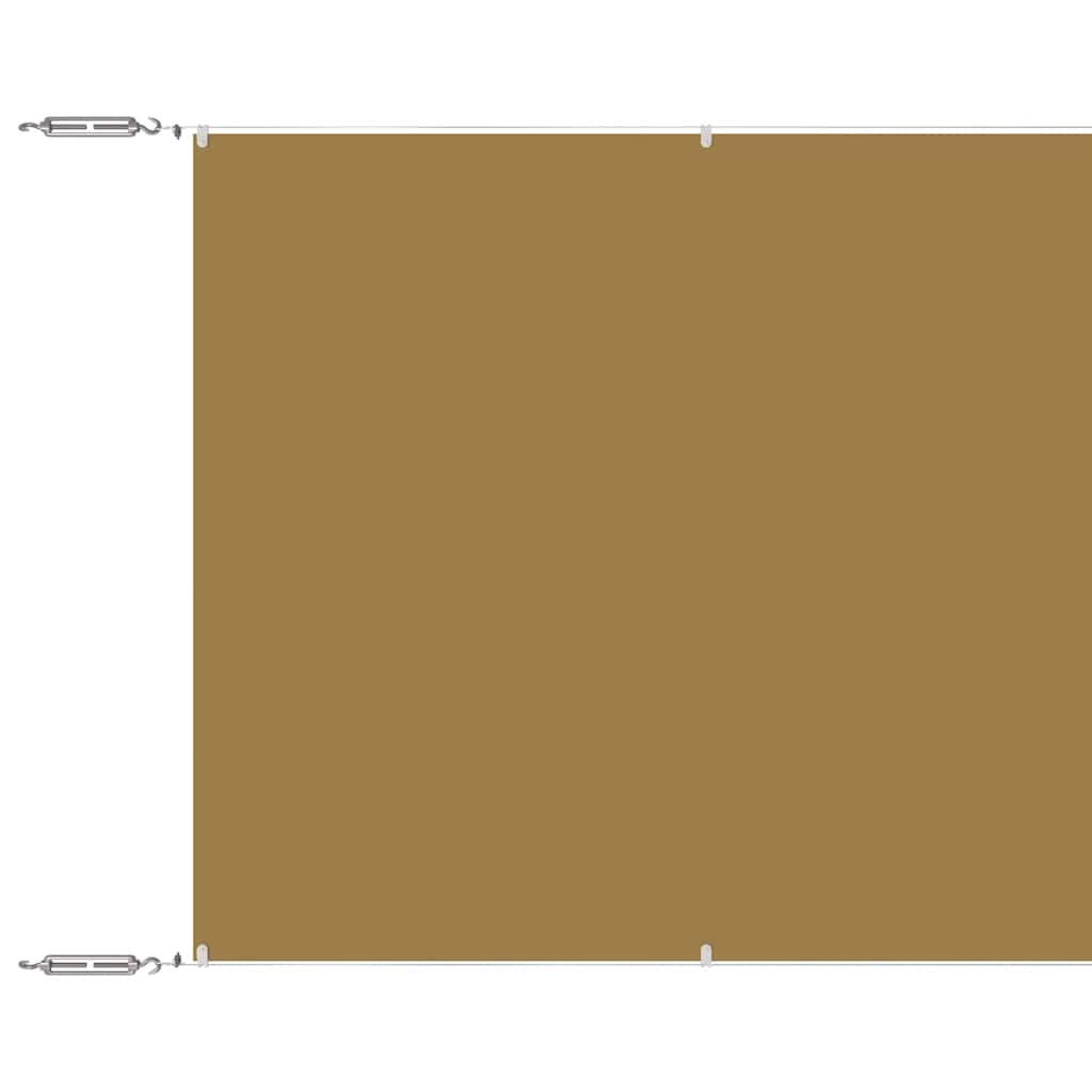Senkrechtmarkise Beige 60x1200 cm Oxford-Gewebe