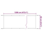 Senkrechtmarkise Beige 60x1200 cm Oxford-Gewebe