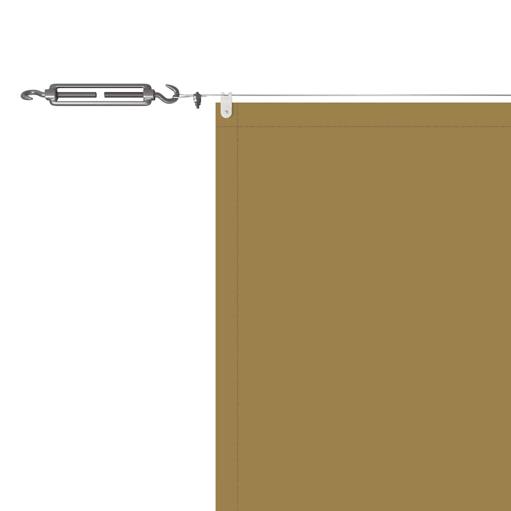 Senkrechtmarkise Beige 140x1200 cm Oxford-Gewebe