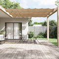 Senkrechtmarkise Taupe 140x800 cm Oxford-Gewebe