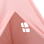 Kinder Tipi-Zelt mit Tasche Pfirsichhaut Rosa 120x120x150 cm