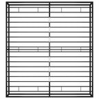 Bettgestell Schwarz Metall 140x200 cm