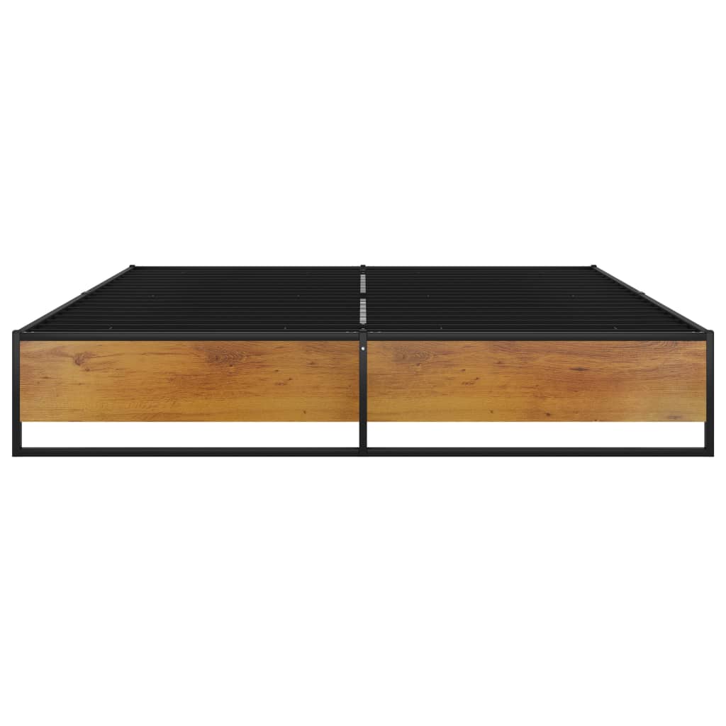 Bettgestell Schwarz Metall 180x200 cm