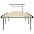 Bettgestell Grau Metall 90x200 cm